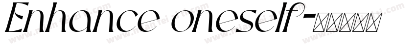 Enhance oneself字体转换